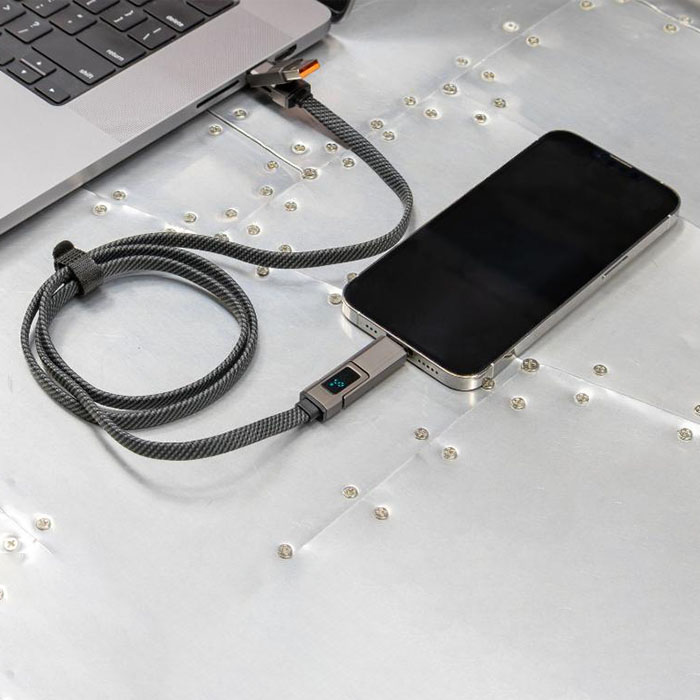 Wayne 65W digital 4-in-1 data fast charging cable (5)