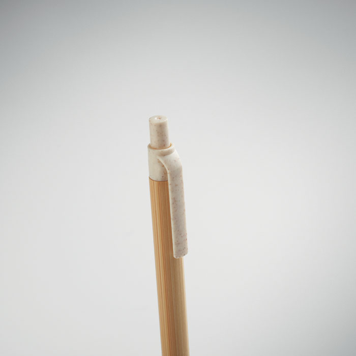 Frances Push button ball pen in bamboo (2)