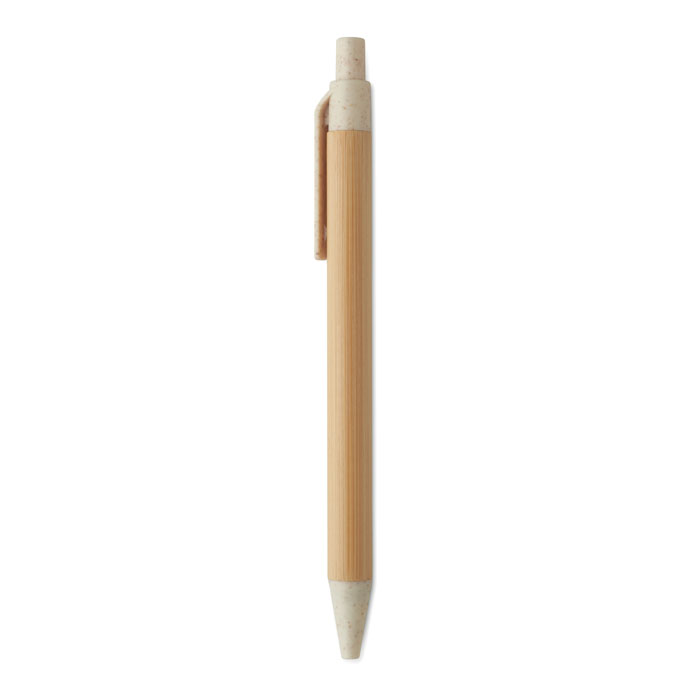 Frances Push button ball pen in bamboo (3)