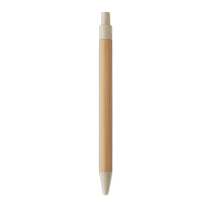Frances Push button ball pen in bamboo (4)