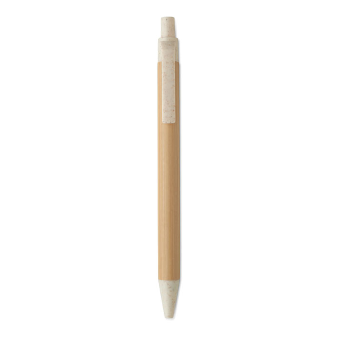 Frances Push button ball pen in bamboo (5)