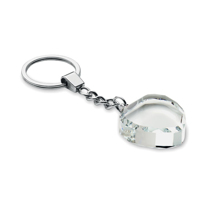 Garcia Glass heart award key ring. (2)