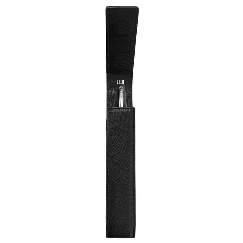 Cross leather flap. Cross leather single pen case with flap. (4)