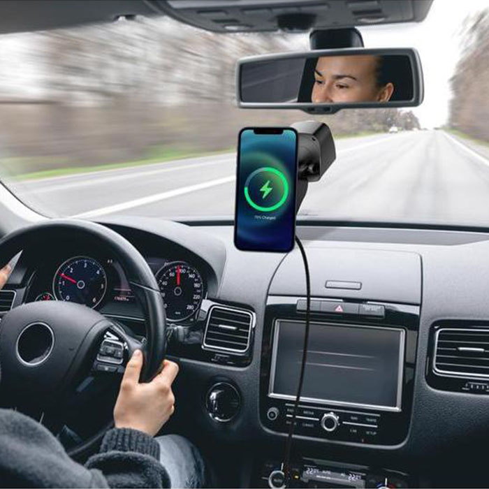 Solen 15W MagSafe wireless car mobile holder (6)