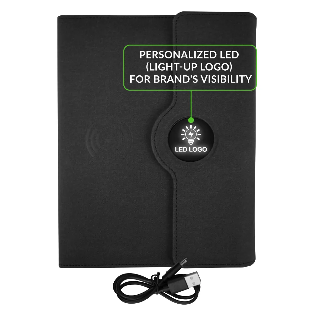 Techoo 8,000 mAh 15W charging portfolio notebook (3)