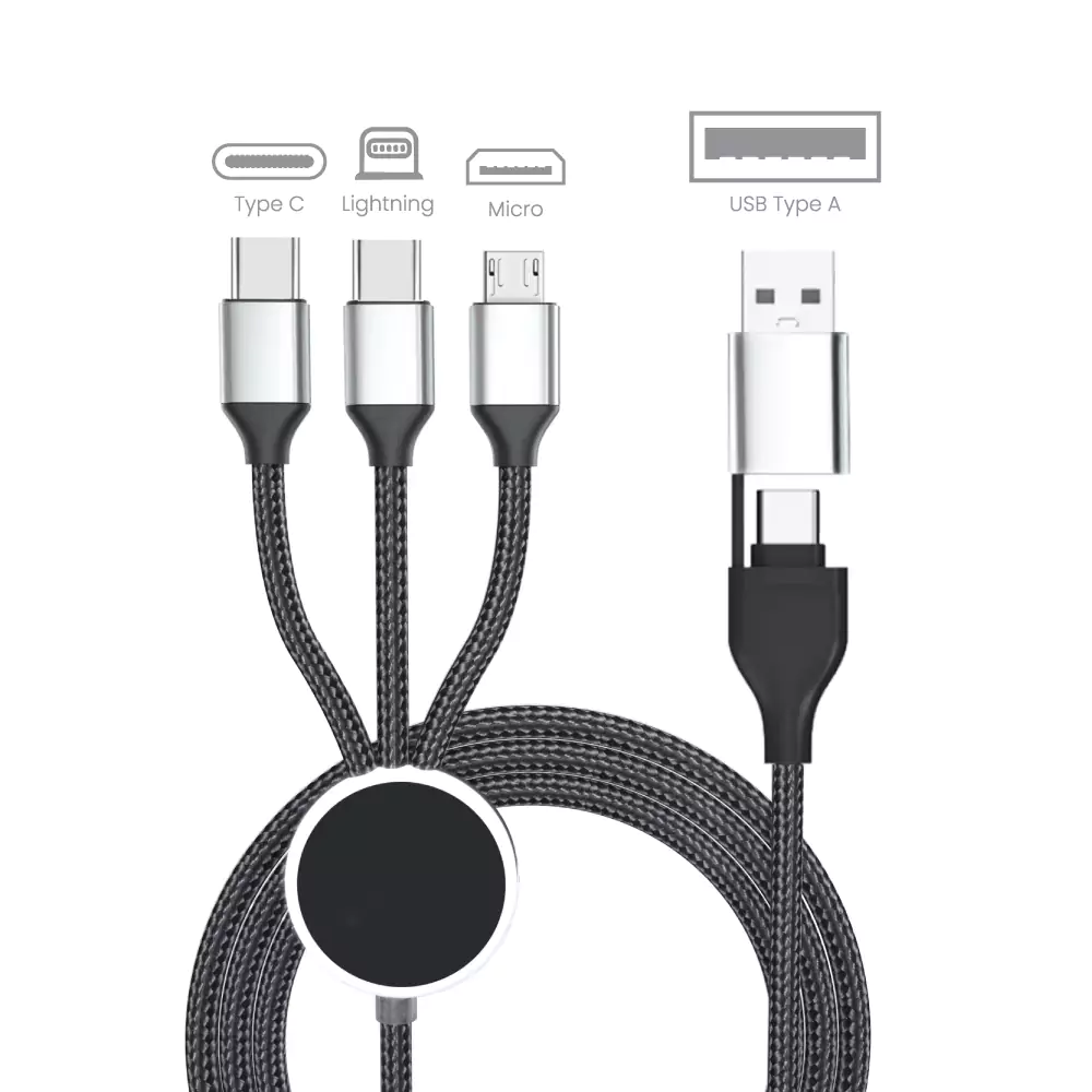 Lottie 105 CM 3-In-1 multi charging cable. (2)