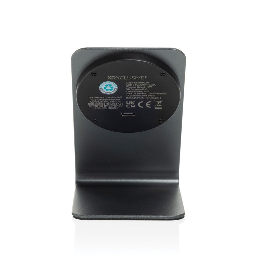 Snow 15W Wireless charger & phone stand. (4)